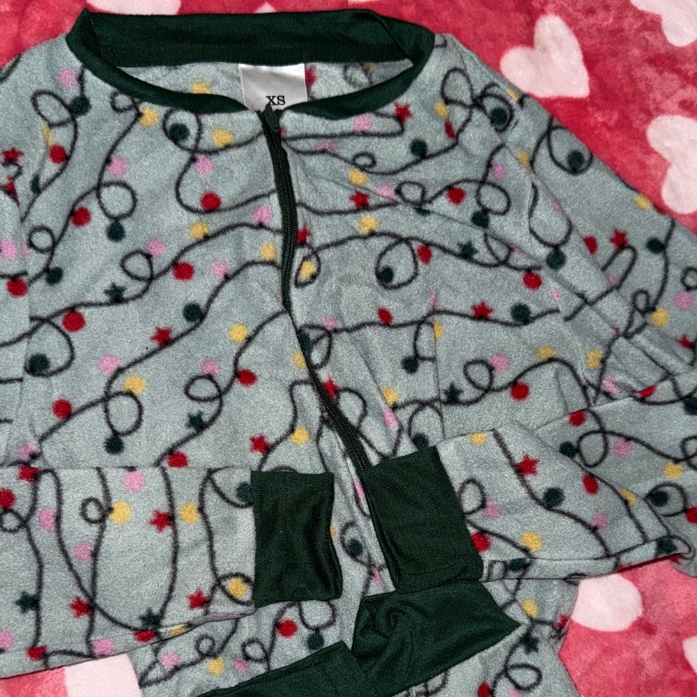 Festive Light Patterned Onesie